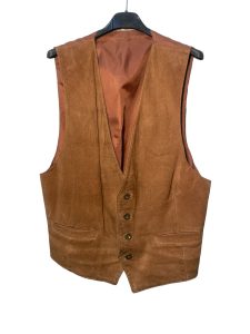 Stefy real leather gilet tg 52