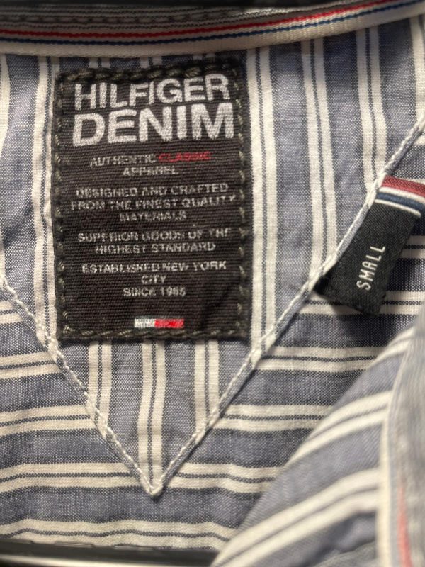 Tommy Hilfigher camicia a righe tg S - immagine 2