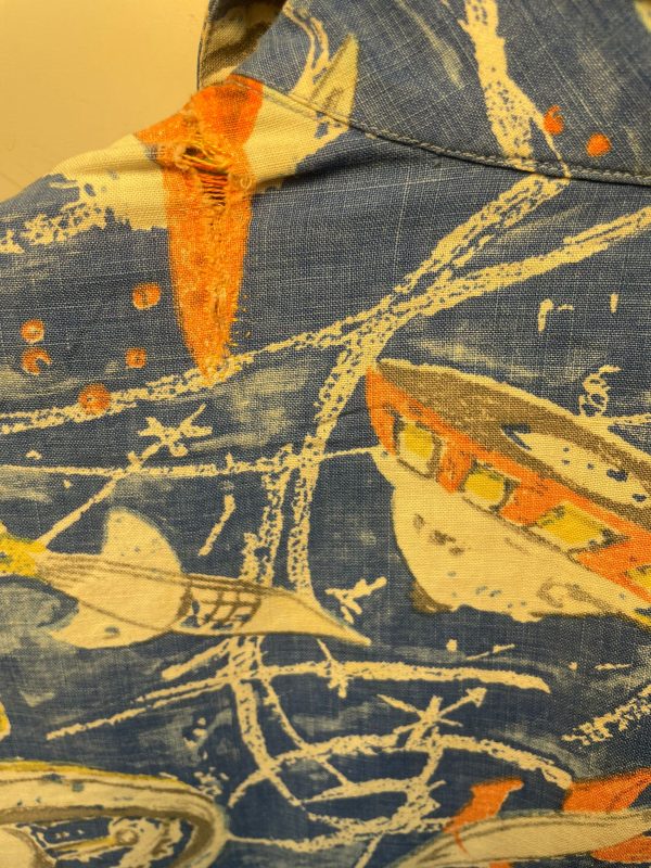 Boussac de Paris camicia vintage Astronauti tg XS - immagine 4