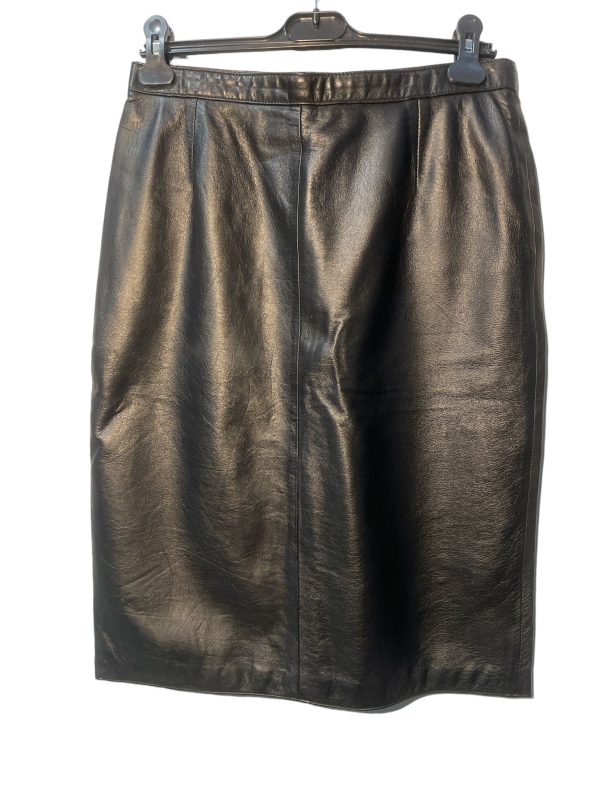 Real leather 90's skirt tg 48