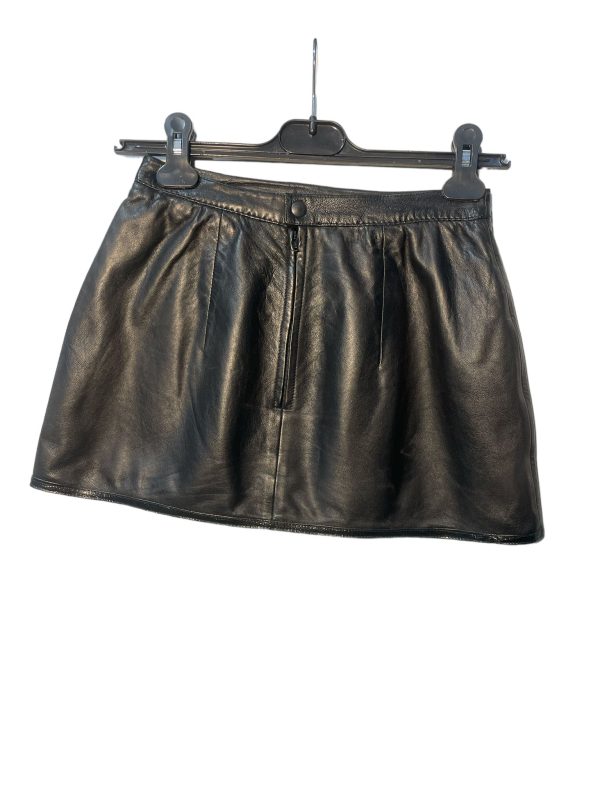 Real leather 90's skirt tg 42 - immagine 3