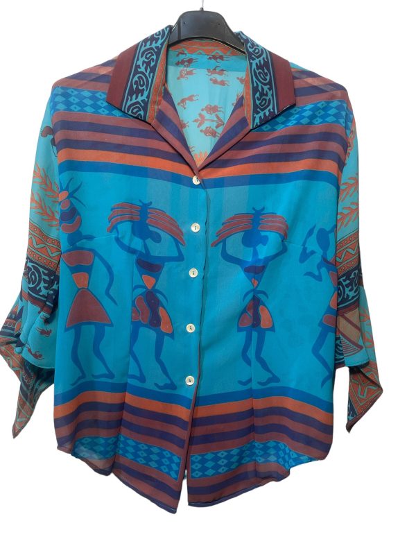 Pure silk 90's shirt tg M